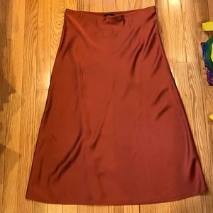 NWOT J Crew satin skirt, size M